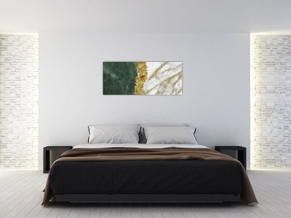 Tablou - Marmură verde N⁰1 (120x50 cm)