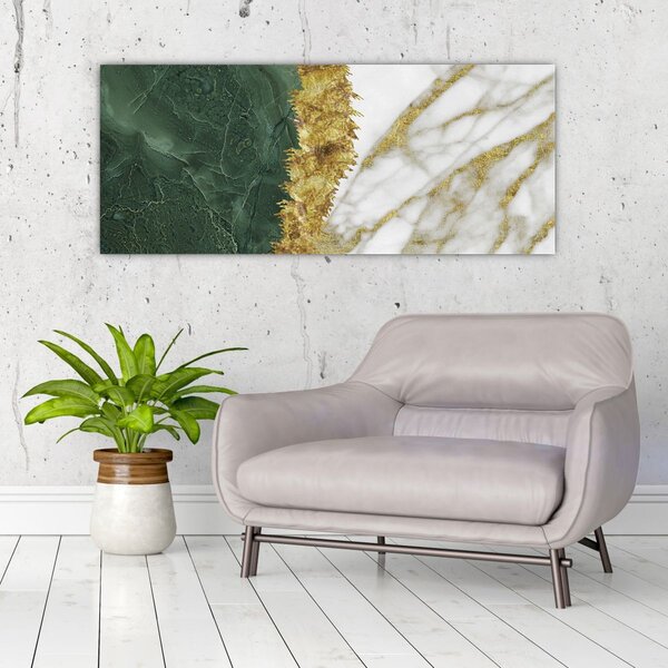 Tablou - Marmură verde N⁰1 (120x50 cm)