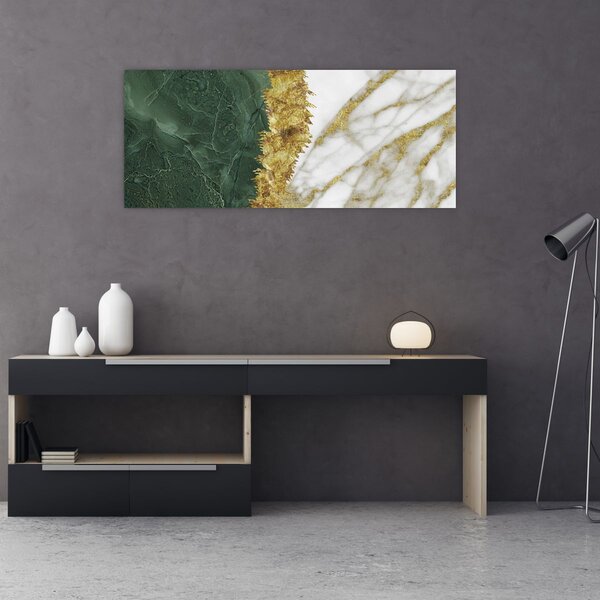 Tablou - Marmură verde N⁰1 (120x50 cm)