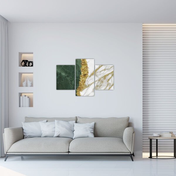 Tablou - Marmură verde N⁰1 (90x60 cm)