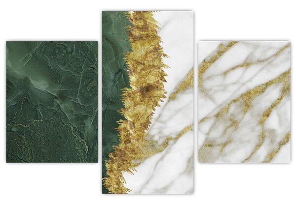 Tablou - Marmură verde N⁰1 (90x60 cm)