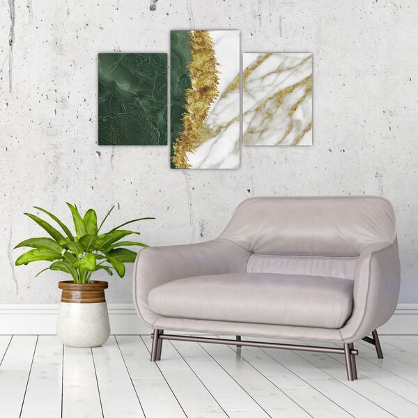 Tablou - Marmură verde N⁰1 (90x60 cm)