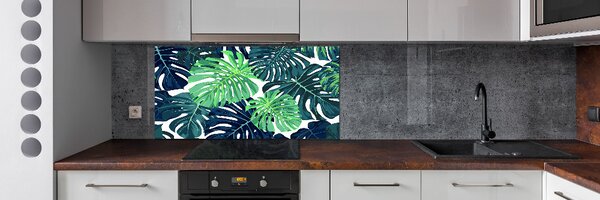 Panou de bucătărie frunze tropicale