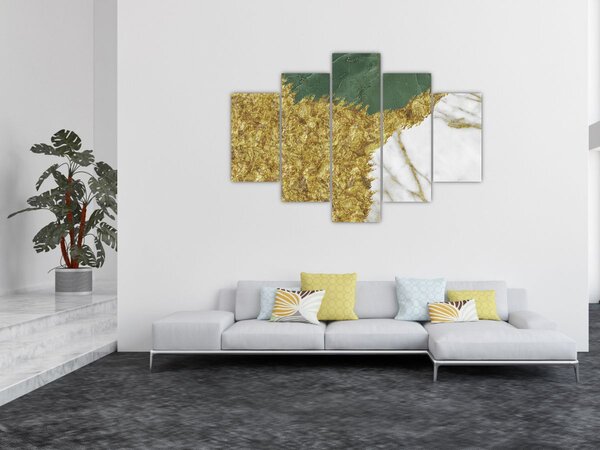 Tablou - Marmură verde N⁰2 (150x105 cm)