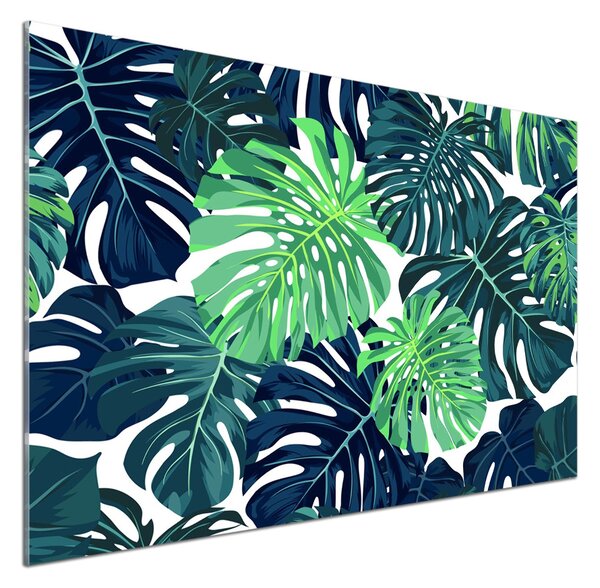Panou de bucătărie frunze tropicale
