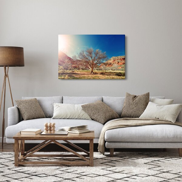 Tablou cu cu copac în deșert (90x60 cm)