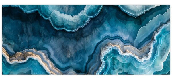 Tablou - Detaliu de acvamarin (120x50 cm)