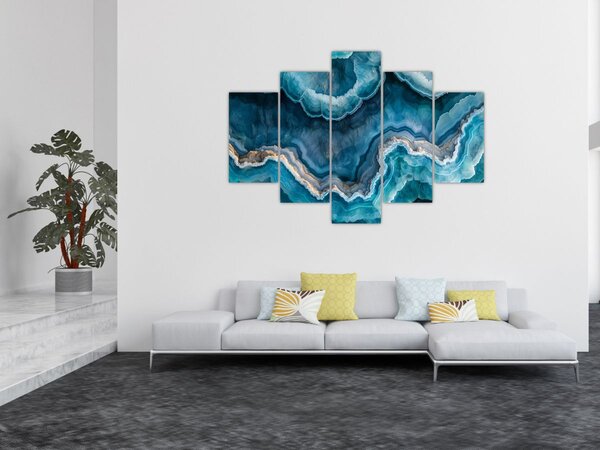 Tablou - Detaliu de acvamarin (150x105 cm)