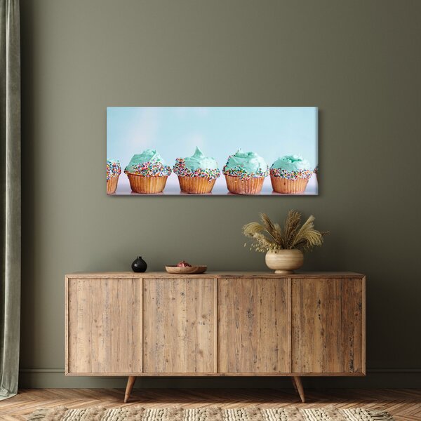 Tablou cu cupcakes (120x50 cm)