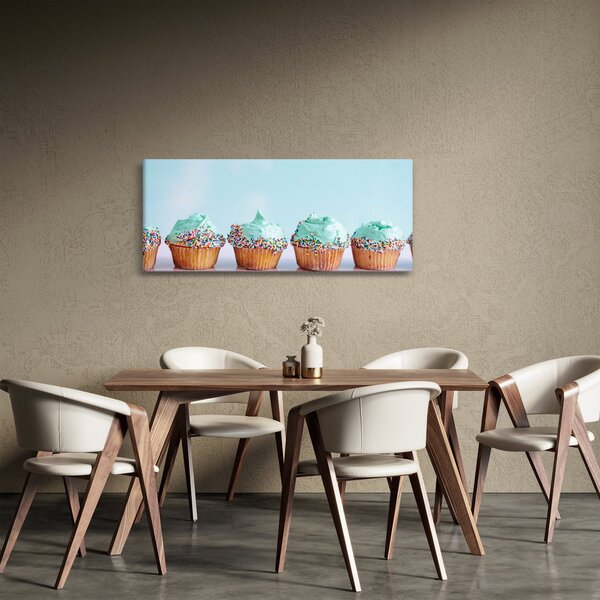 Tablou cu cupcakes (120x50 cm)