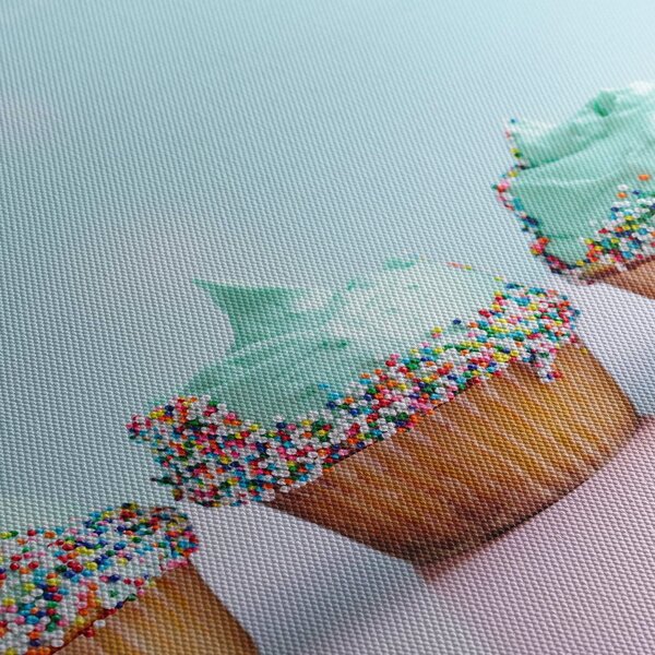 Tablou cu cupcakes (70x50 cm)