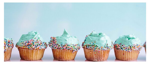 Tablou cu cupcakes (120x50 cm)