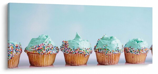 Tablou cu cupcakes (120x50 cm)