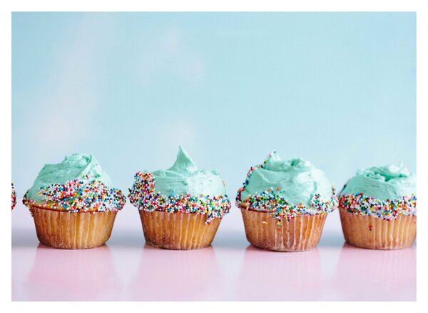Tablou cu cupcakes (70x50 cm)