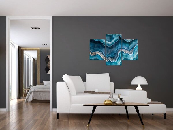 Tablou - Detaliu de acvamarin (90x60 cm)
