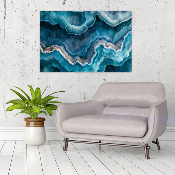 Tablou - Detaliu de acvamarin (90x60 cm)