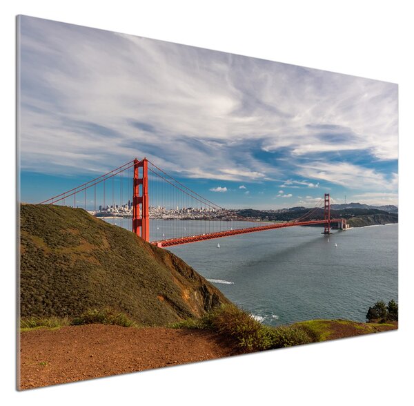 Sticlă pentru bucătărie Podul din San Francisco