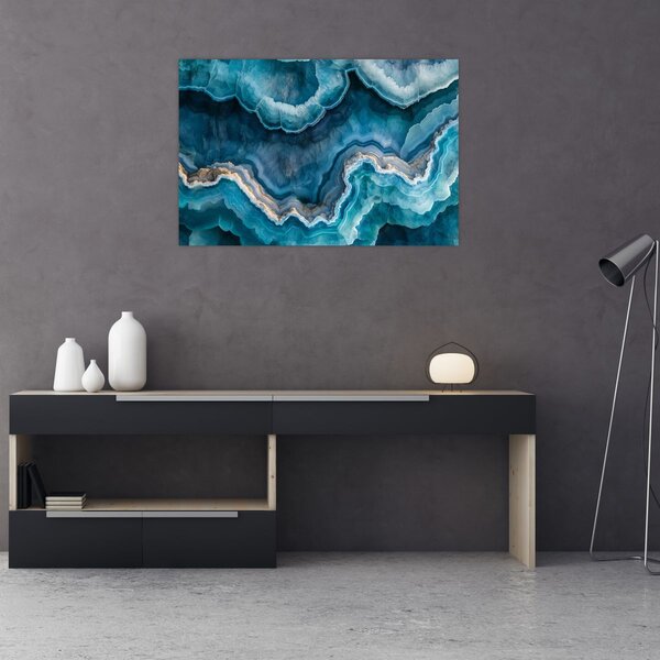 Tablou - Detaliu de acvamarin (90x60 cm)