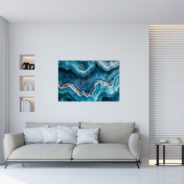 Tablou - Detaliu de acvamarin (90x60 cm)
