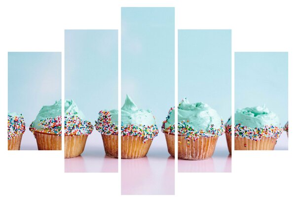 Tablou cu cupcakes (150x105 cm)