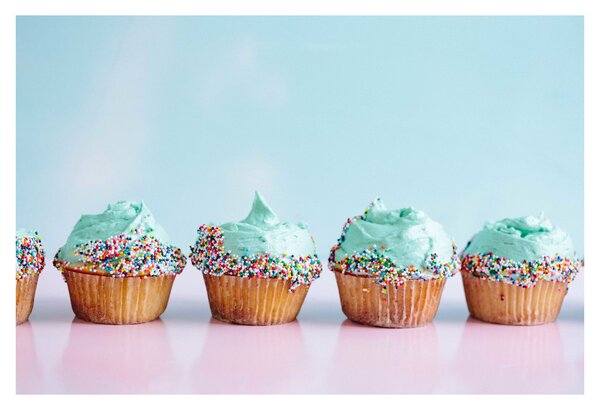 Tablou cu cupcakes (90x60 cm)