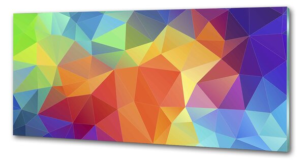 Sticlă pentru bucătărie fundal geometrică