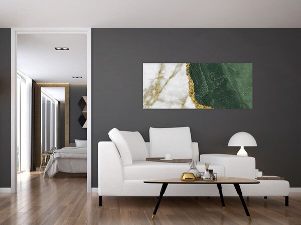 Tablou - Marmură verde N⁰3 (120x50 cm)