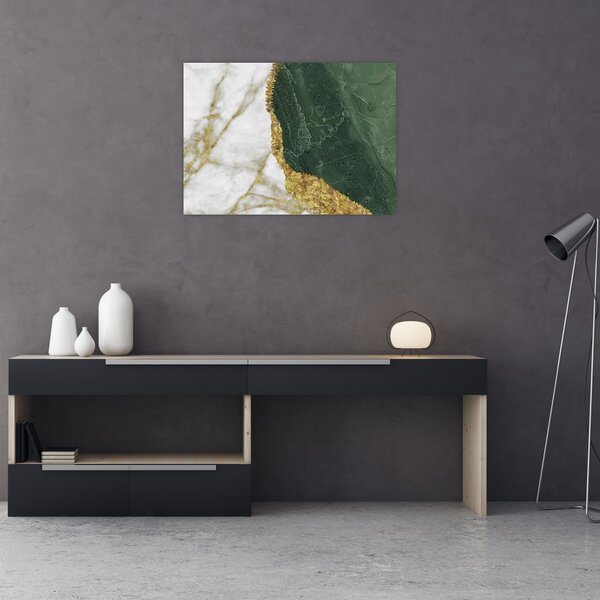 Tablou - Marmură verde N⁰3 (70x50 cm)