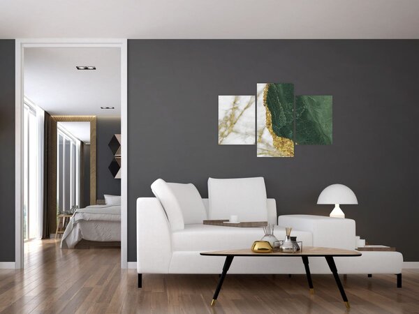 Tablou - Marmură verde N⁰3 (90x60 cm)