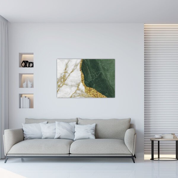 Tablou - Marmură verde N⁰3 (90x60 cm)