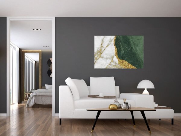 Tablou - Marmură verde N⁰3 (90x60 cm)