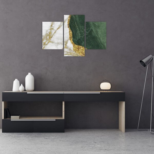 Tablou - Marmură verde N⁰3 (90x60 cm)