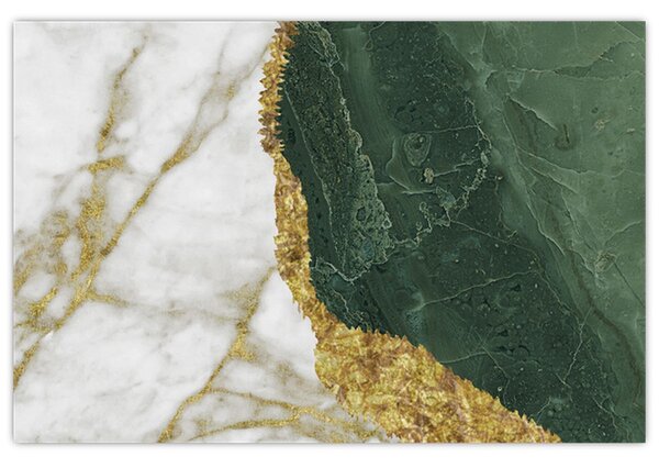 Tablou - Marmură verde N⁰3 (90x60 cm)