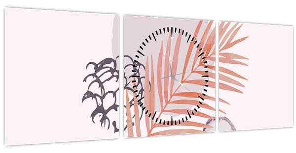Tablou - Minimalism violet N⁰3 (cu ceas) (90x30 cm)