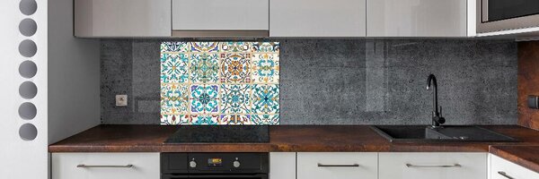 Panou sticlă bucătărie placi ceramice