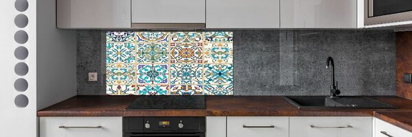 Panou sticlă bucătărie placi ceramice