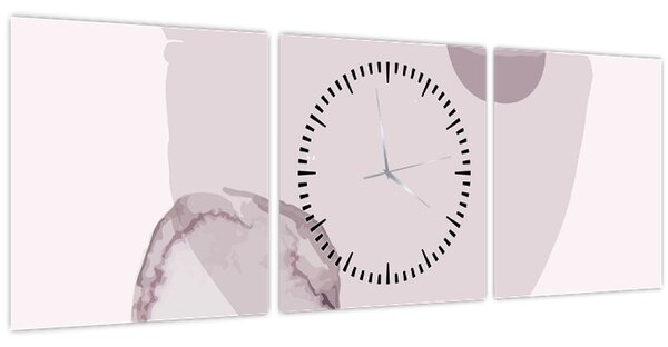 Tablou - Minimalism violet N⁰2 (cu ceas) (90x30 cm)
