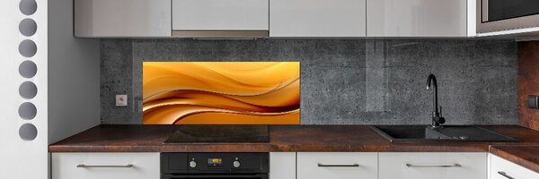 Panou sticlă decorativa bucătărie fundal valuri