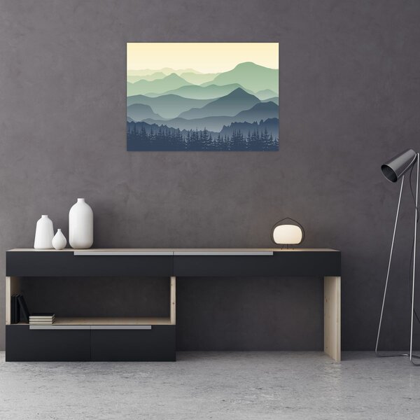 Tablou - Muntele Pădure (70x50 cm)