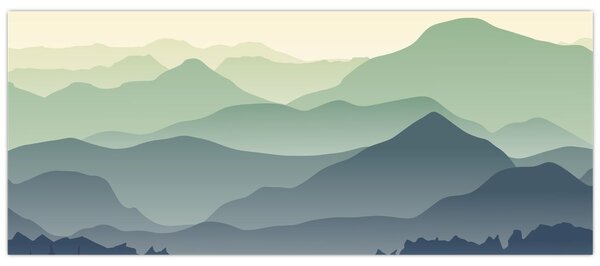 Tablou - Muntele Pădure (120x50 cm)