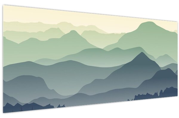 Tablou - Muntele Pădure (120x50 cm)