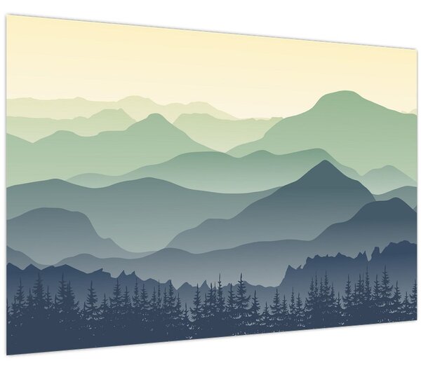 Tablou - Muntele Pădure (90x60 cm)