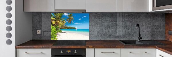 Panou perete bucătărie plaja tropicala