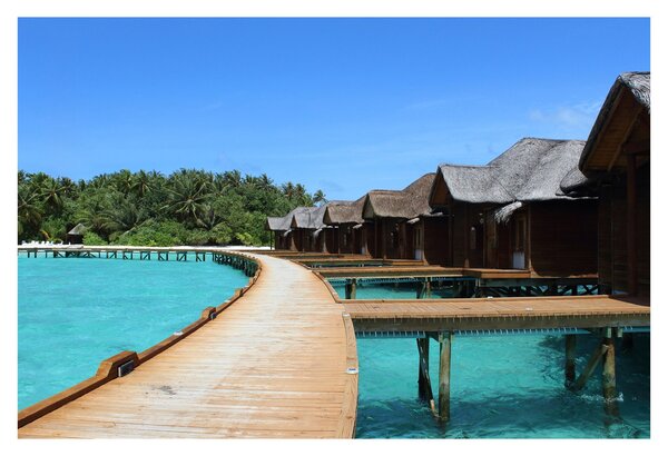 Tablou cu Maledive (90x60 cm)
