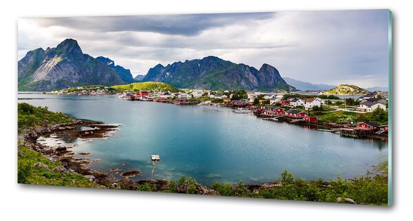 Panou sticla securizata bucatarie Lofoten din Norvegia
