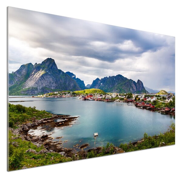 Panou sticla securizata bucatarie Lofoten din Norvegia