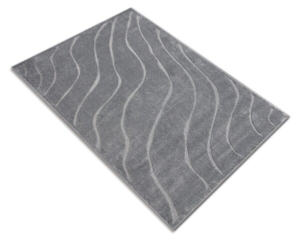 Model Oksi 38012 608, Covor dreptunghiular, Gri 60x110