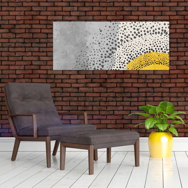 Tablou - pictură abstractă de plajă N⁰3 (120x50 cm)