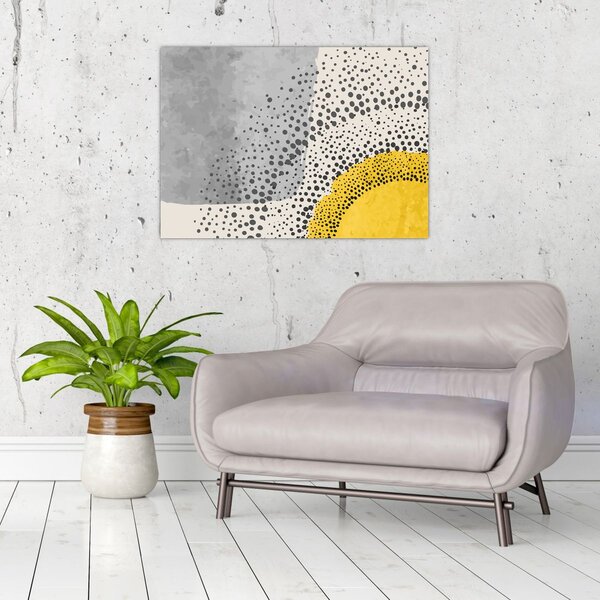 Tablou - pictură abstractă de plajă N⁰3 (70x50 cm)