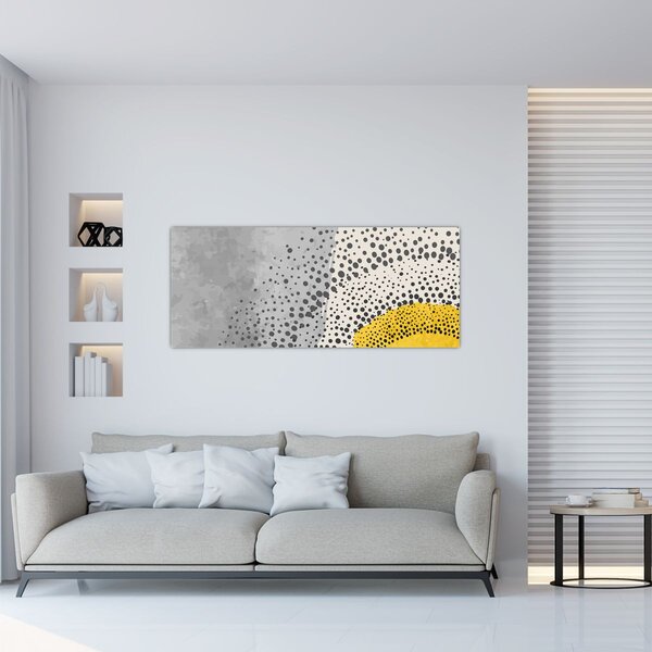 Tablou - pictură abstractă de plajă N⁰3 (120x50 cm)